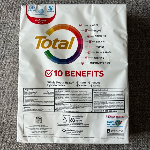 NIB Colgate Total Whitening Toothpaste- 5 Pack - Picture 6 of 6